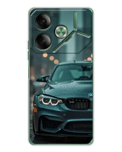 Чехол для TECNO Pova 7 5G с картинкой «BMW в огнях города»
