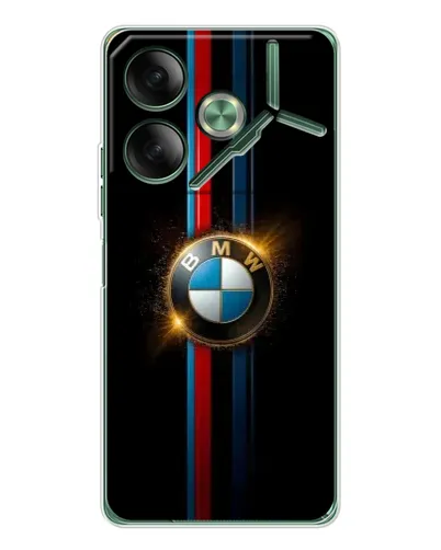 Чехол для TECNO Pova 7 5G с картинкой «BMW M-Power неон»
