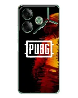 Чехол для TECNO Pova 7 5G с картинкой «Яркий логотип PUBG»