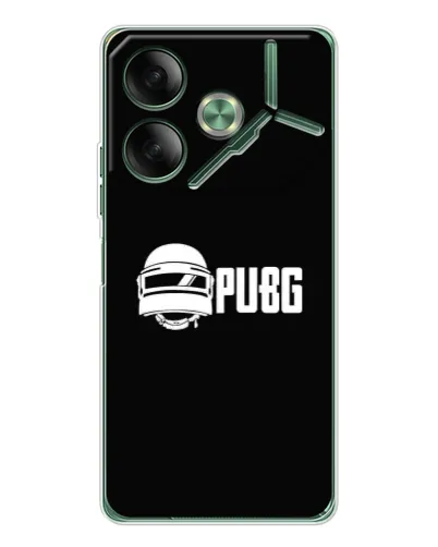 Чехол для TECNO Pova 7 5G с картинкой «PUBG — классический лого»