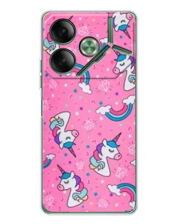 Чехол для TECNO Pova 7 5G с картинкой «Unicorn паттерн розовый» Чехол для TECNO Pova 7 5G с картинкой «Unicorn паттерн розовый»