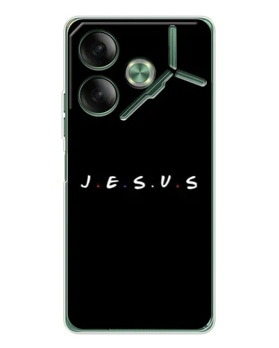 Чехол для TECNO Pova 7 5G с картинкой «Точки веры J.E.S.U.S.»