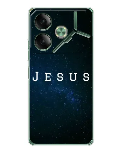 Чехол для TECNO Pova 7 5G с картинкой «Звездное небо Jesus»