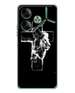 Чехол для TECNO Pova 7 5G с картинкой «Сияющий крест Jesus»