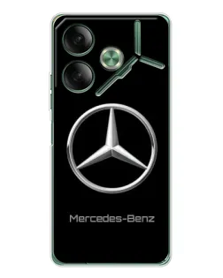 Чехол для TECNO Pova 7 5G с картинкой «Mercedes Silver Logo»