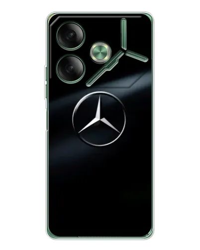 Чехол для TECNO Pova 7 5G с картинкой «Mercedes на металле» Чехол для TECNO Pova 7 5G с картинкой «Mercedes на металле»