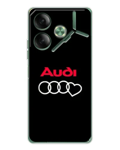 Чехол для TECNO Pova 7 5G с картинкой «Логотип Audi Heart» Чехол для TECNO Pova 7 5G с картинкой «Логотип Audi Heart»