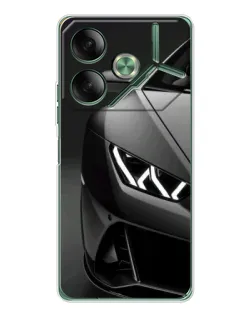 Чехол для TECNO Pova 7 5G с картинкой «Lamborghini фары детализация»