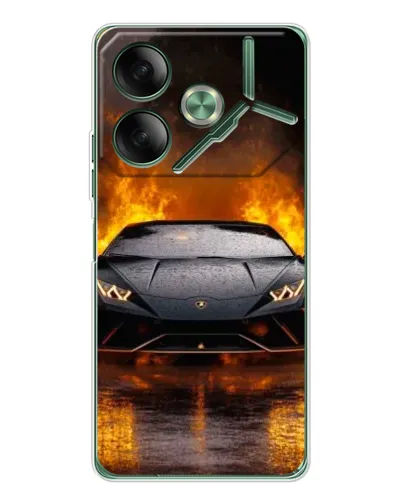 Чехол для TECNO Pova 7 5G с картинкой «Lamborghini в огне» Чехол для TECNO Pova 7 5G с картинкой «Lamborghini в огне»