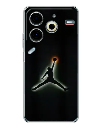 Чехол для TECNO Pova 7 Pro с картинкой «Jordan Gradient Logo»