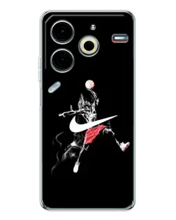 Чехол для TECNO Pova 7 Pro с картинкой «Jordan Jumpman»