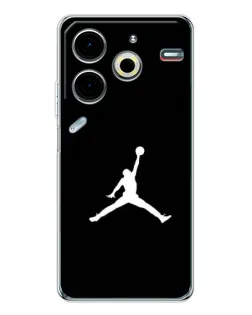 Чехол для TECNO Pova 7 Pro с картинкой «Jordan Silhouette»