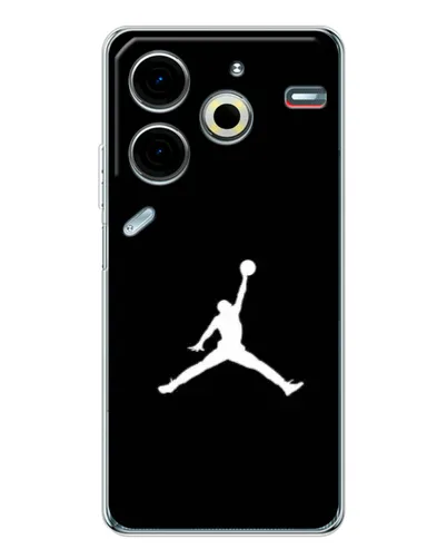 Чехол для TECNO Pova 7 Pro с картинкой «Jordan Silhouette»