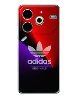 Чохол для TECNO Pova 7 Pro з картинкою «Adidas Red Neon»