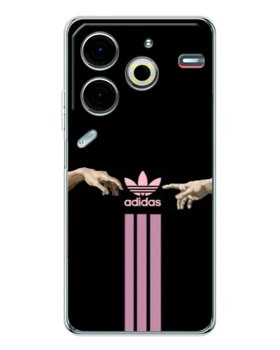 Чехол для TECNO Pova 7 Pro с картинкой «Adidas Hands»