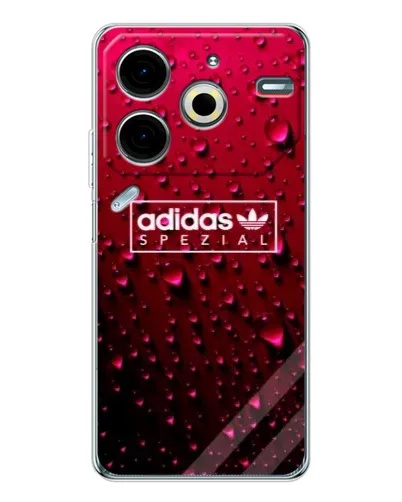 Чехол для TECNO Pova 7 Pro с картинкой «Adidas Gold Marble»