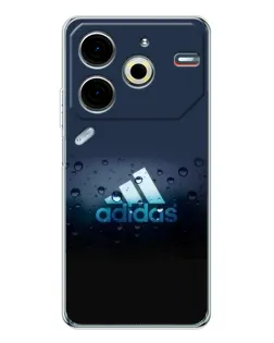 Чехол для TECNO Pova 7 Pro с картинкой «Adidas Water Drops»