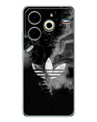 Чехол для TECNO Pova 7 Pro с картинкой «Абстрактный дым Adidas»