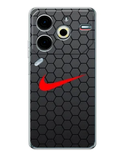 Чохол для TECNO Pova 7 Pro з картинкою «Nike — карбонова сітка»