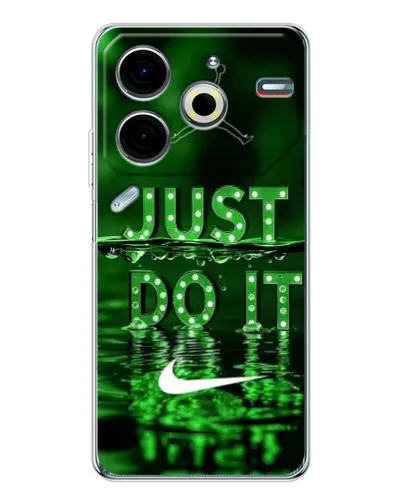 Чохол для TECNO Pova 7 Pro з картинкою «Зелений неоновий Nike»