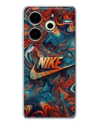 Чохол для TECNO Pova 7 Pro з картинкою «Nike в абстракції»