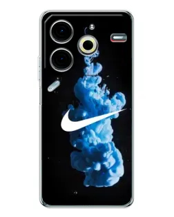 Чохол для TECNO Pova 7 Pro з картинкою «Nike та синій дим»