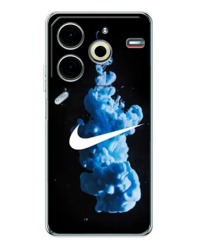 Чохол для TECNO Pova 7 Pro з картинкою «Nike та синій дим»