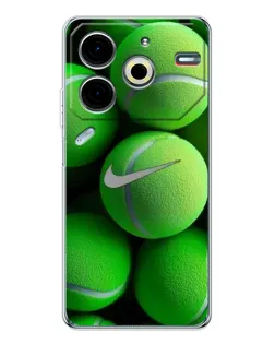 Чохол для TECNO Pova 7 Pro з картинкою «Тенісні м'ячі Найк»