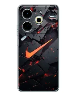 Чохол для TECNO Pova 7 Pro з картинкою «Nike — ефект розломів»