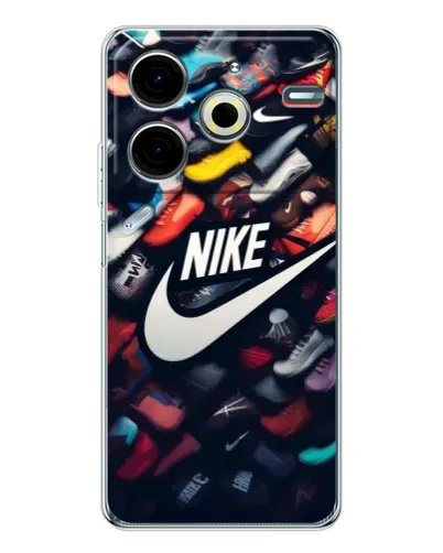 Чохол для TECNO Pova 7 Pro з картинкою «Колекція кросівок Nike»