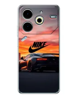 Чохол для TECNO Pova 7 Pro з картинкою «Nike та суперкар»