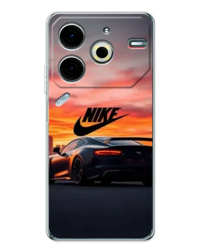Чохол для TECNO Pova 7 Pro з картинкою «Nike та суперкар»