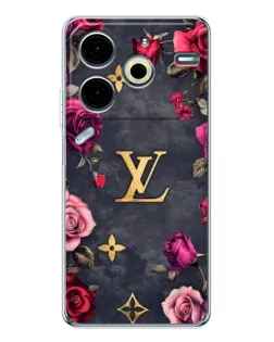 Чохол для TECNO Pova 7 Pro з картинкою «Квітковий Louis Vuitton»