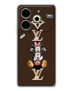Чохол для TECNO Pova 7 Pro з картинкою «LV та Міккі Маус»