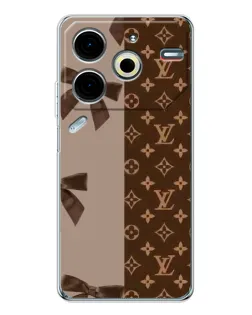 Чохол для TECNO Pova 7 Pro з картинкою «Louis Vuitton — банти»