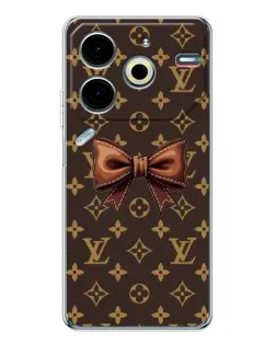Чохол для TECNO Pova 7 Pro з картинкою «LV з бантом»