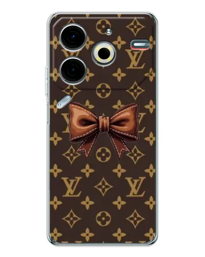 Чохол для TECNO Pova 7 Pro з картинкою «LV з бантом» Чохол для TECNO Pova 7 Pro з картинкою «LV з бантом»