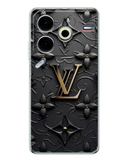 Чохол для TECNO Pova 7 Pro з картинкою «Шкіряна текстура LV»