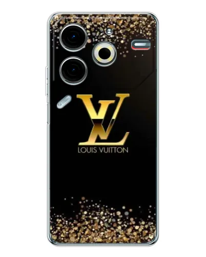 Чохол для TECNO Pova 7 Pro з картинкою «LV — золоті іскри» Чохол для TECNO Pova 7 Pro з картинкою «LV — золоті іскри»