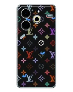 Чохол для TECNO Pova 7 Pro з картинкою «Кольорова монограма LV»