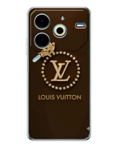 Чохол для TECNO Pova 7 Pro з картинкою «LV — золота печатка» Чохол для TECNO Pova 7 Pro з картинкою «LV — золота печатка»