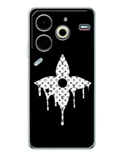 Чохол для TECNO Pova 7 Pro з картинкою «Квіткова монограма»