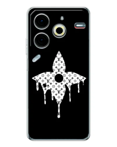 Чохол для TECNO Pova 7 Pro з картинкою «Квіткова монограма» Чохол для TECNO Pova 7 Pro з картинкою «Квіткова монограма»