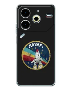 Чохол для TECNO Pova 7 Pro з картинкою «NASA — емблема місії» Чохол для TECNO Pova 7 Pro з картинкою «NASA — емблема місії»