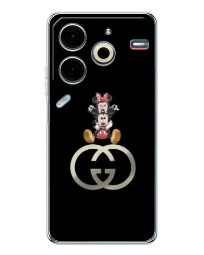 Чохол для TECNO Pova 7 Pro з картинкою «Мінні Маус на лого»