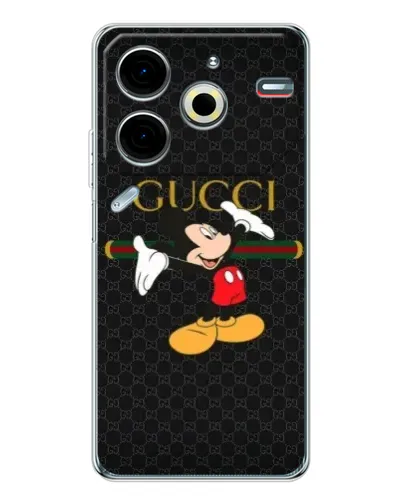 Чохол для TECNO Pova 7 Pro з картинкою «Міккі Маус Gucci»