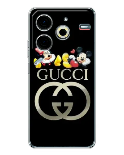 Чохол для TECNO Pova 7 Pro з картинкою «Gucci — герої Disney»