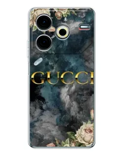 Чохол для TECNO Pova 7 Pro з картинкою «Абстрактні квіти Gucci»