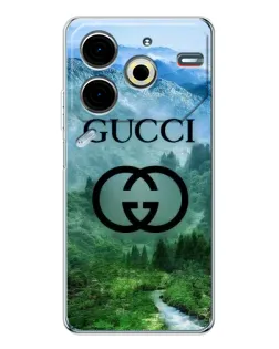 Чохол для TECNO Pova 7 Pro з картинкою «Gucci — гірський пейзаж»