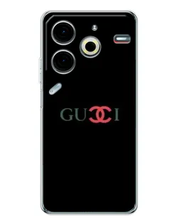 Чохол для TECNO Pova 7 Pro з картинкою «Gucci — червоний градієнт»